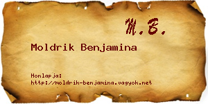 Moldrik Benjamina névjegykártya